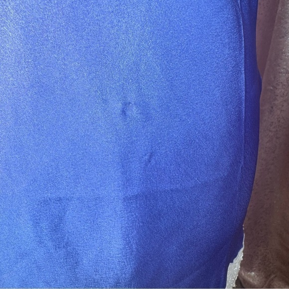 Free People Winter Pewter Blue Embroidered Satin Slip ❄️🩵 - Picture 7 of 8